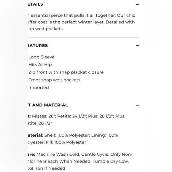 Talbots puffer jacket small new - Picture 2 of 4